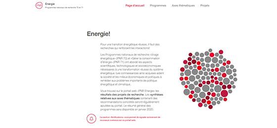 Das Bild zeigt die Startseite des Webportals.