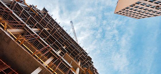 The image shows a building site.