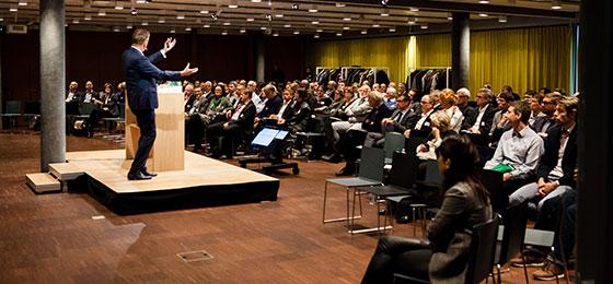 Das Bild zeigt das Publikum an der Energie-Innovationskonferenz.